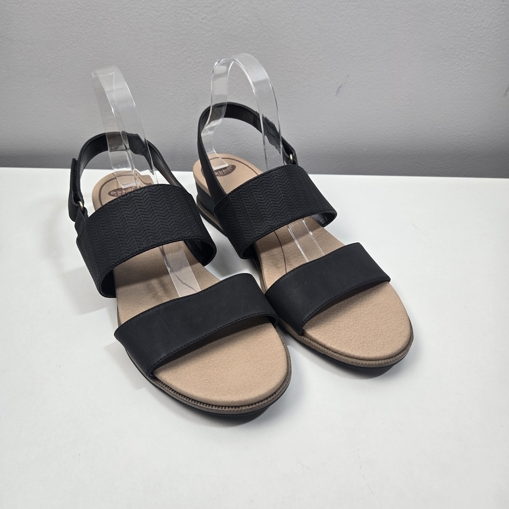 Dr. Scholl's Black and Tan Women's Sandals